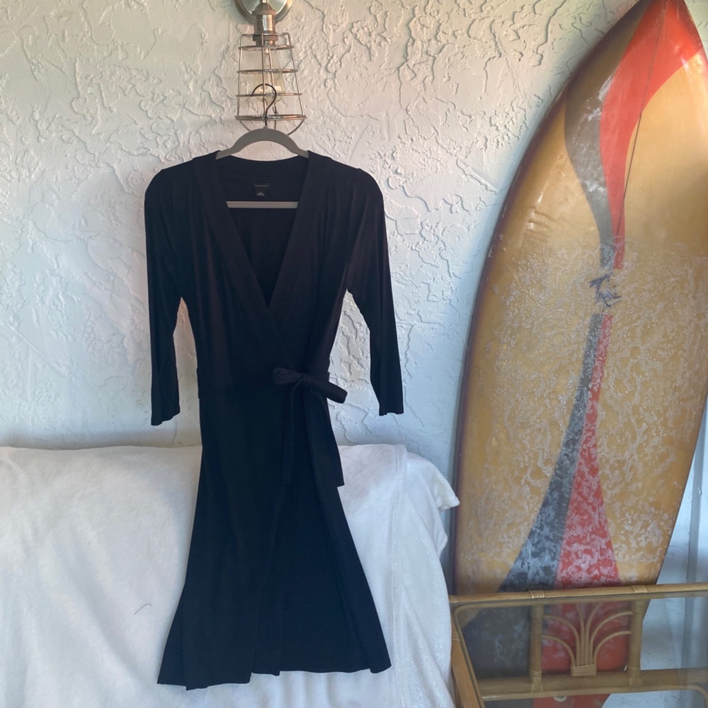 Ann Taylor Black wrap dress